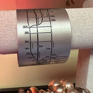 NYC Subway Cuff Bracelet